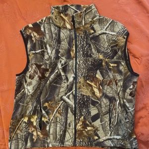 camo fleece vest